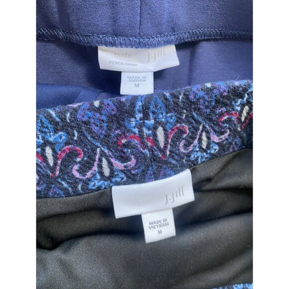 J.Jill Pencil Skirts Womens Size Medium Set of 2 Office Work Career Stretch - Picture 3 of 9